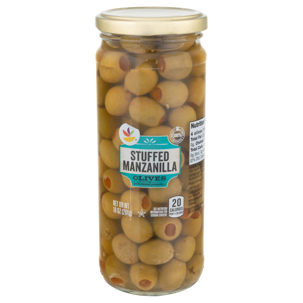 Giant Green Manzanilla Olives Stuffed with Pimientos