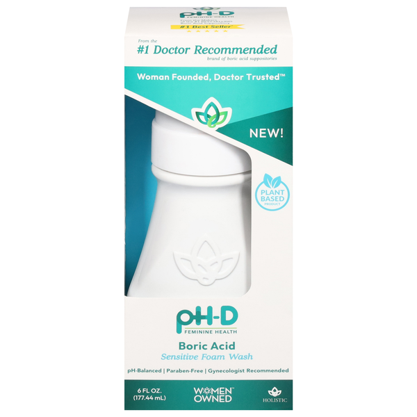pH-D Feminine Health Boric Acid Sensitive Foam Wash