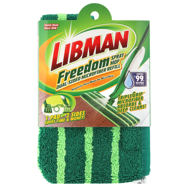 Libman Freedom Dual Sided Microfiber Spray Mop Head Refill