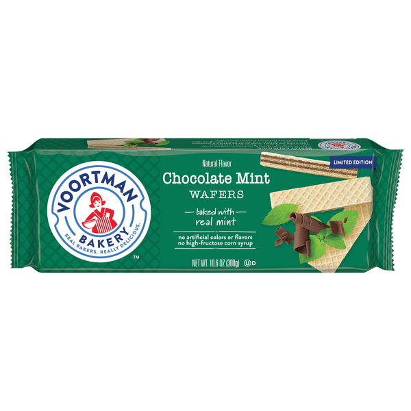 Voortman Chocolate Mint Wafer Cookies