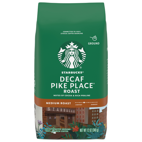 Save on Starbucks Decaf Pike Place Medium Roast Ground Coffee Order