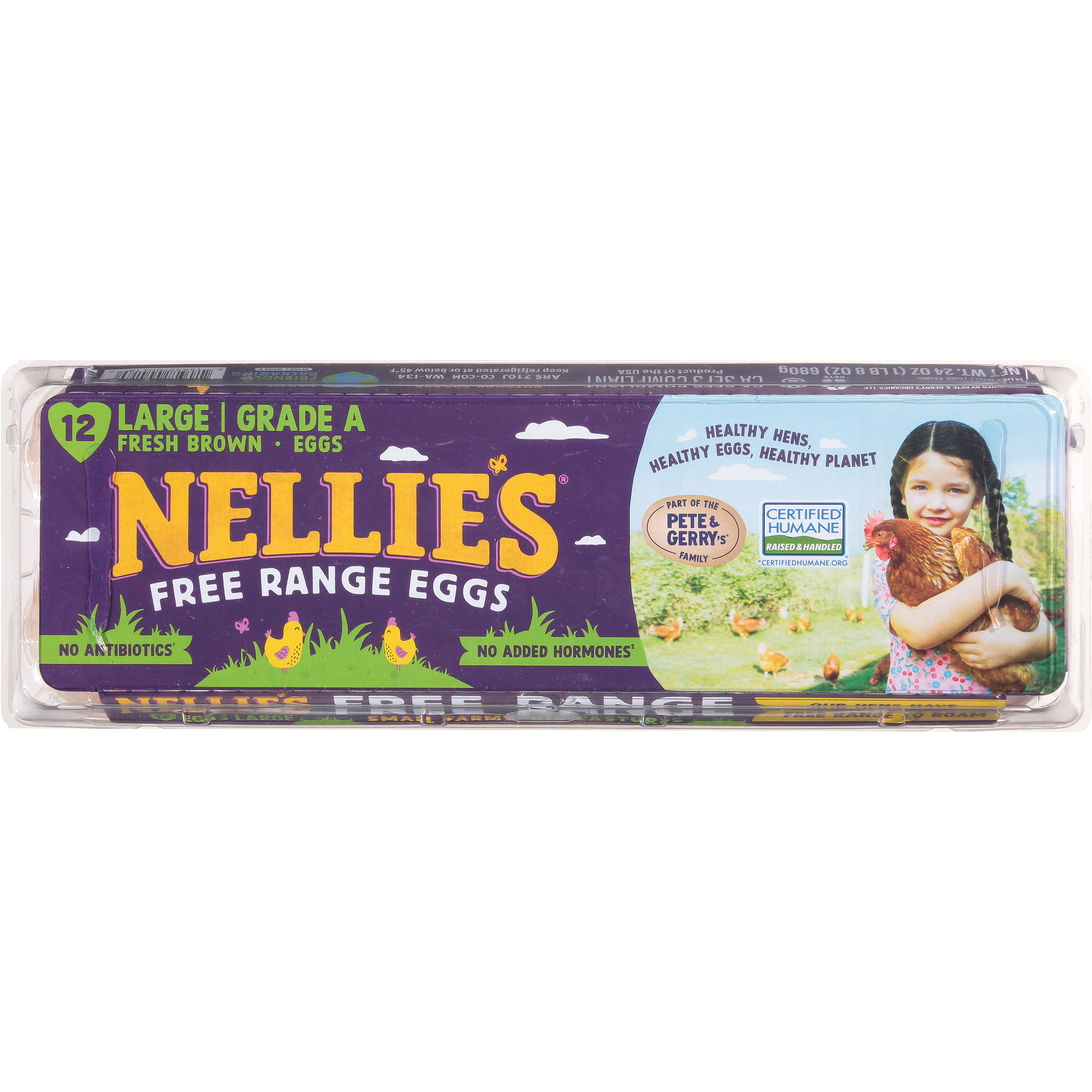 Nellie's Nellie's Grade A Brown Eggs Large Free Range All Natural