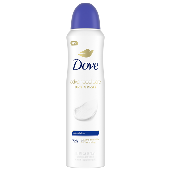Dove Advanced Care Original Clean Antiperspirant Deodorant Dry Spray