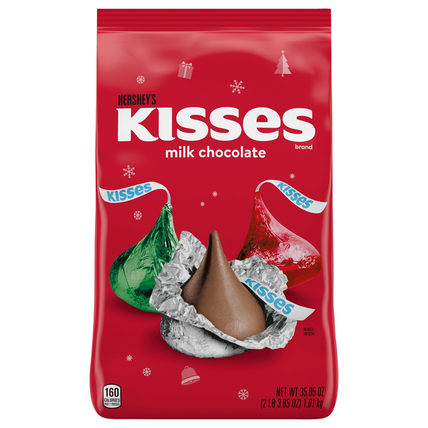 Hershey's KISSES Milk Chocolate Christmas Candy