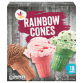 Stop & Shop Rainbow Ice Cream Cones - 18 ct
