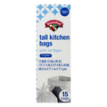Hannaford Tall Kitchen Bags with Tie Flaps 13 Gallon