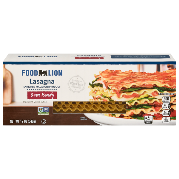 Food Lion Oven Ready Lasagna Pasta
