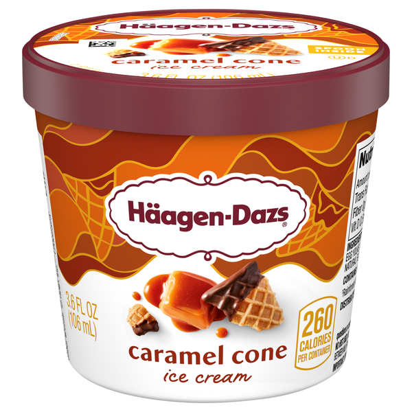 Haagen-Dazs Caramel Cone Ice Cream Single Serve