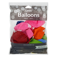 Creative Converting Latex Birthday Balloons Assorted