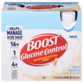 BOOST Glucose Control Very Vanilla 16g Protein Nutritional Drink - 6 pk