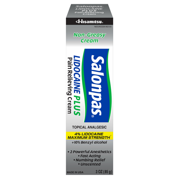 Save on Salonpas Lidocaine PLUS Pain Relieving Cream Order Online