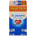 St. Joseph Low Dose Aspirin Regimen 81 mg Pain Relief Coated Tablets
