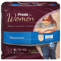 Presto for Women Maximum Discreet Underwear XL