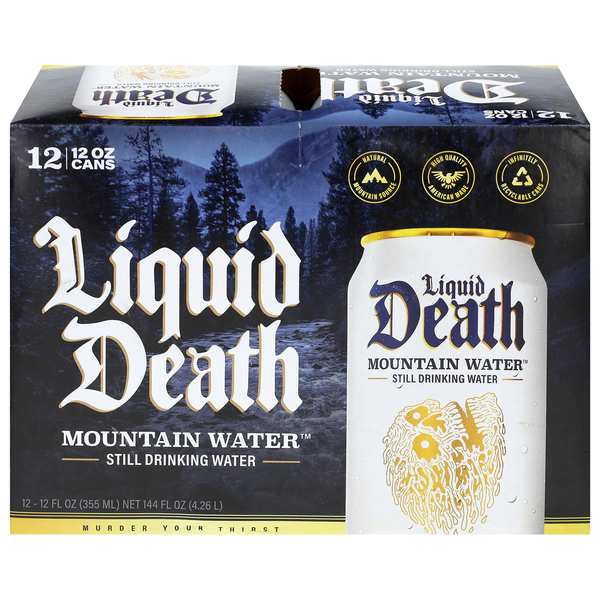 Liquid Death Mountain Water - 12 pk