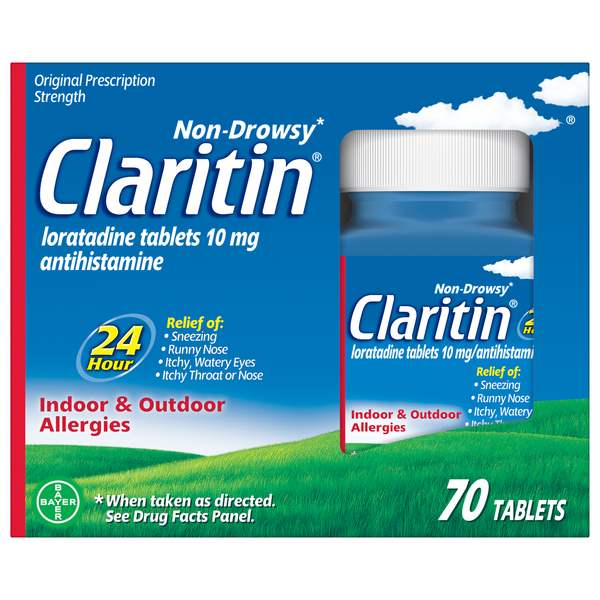 Claritin 24 Hour Allergy Relief 10 mg Tablets
