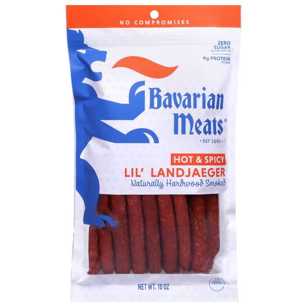 Bavarian Meats Hot & Spicy Lil' Landjaeger Hardwood Smoked Sausages