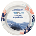 Food Lion Everyday Paper Plates 8.62 Inch