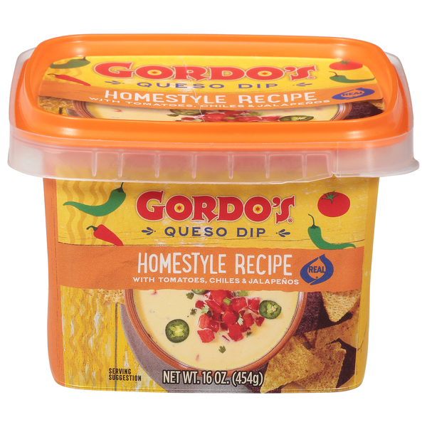 Save on Gordo's Homestyle Recipe Queso Dip Refrigerated Order Online