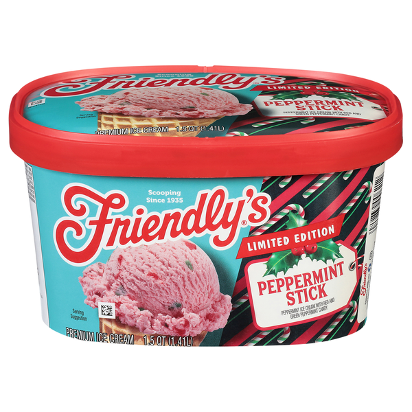 Friendly's Limited Edition Peppermint Stick Ice Cream