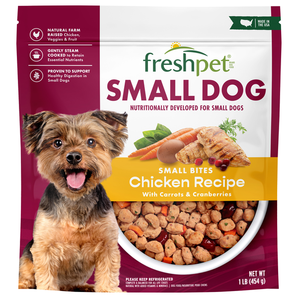 Freshpet Bite Size Chicken Recipe All Stages Dog Food Refrigerated