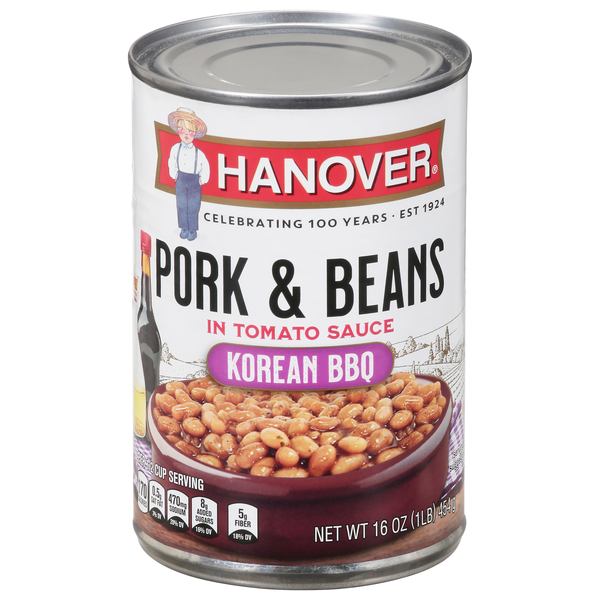 Hanover Korean BBQ Pork & Beans in Tomato Sauce