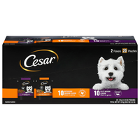 CESAR Filets in Gravy Chicken & Filet Mignon Adult Wet Dog Food - 20 ct