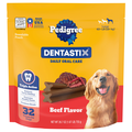 PEDIGREE DENTASTIX Beef Flavor Treats for Large Dogs - 32 ct