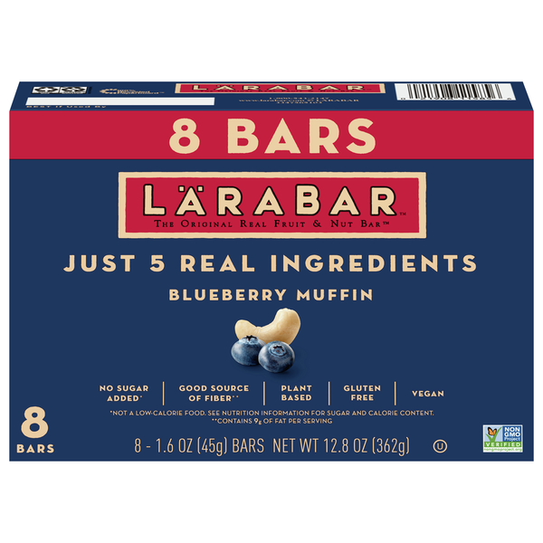 Save on LARABAR Gluten Free Blueberry Muffin Fruit & Nut Bar 8 ct