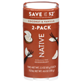 Native Aluminum Free Coconut & Vanilla Deodorant Stick 2.3oz/2 ct