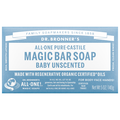 Dr. Bronner's Organic All-One Baby Unscented Pure Castile Soap Bar