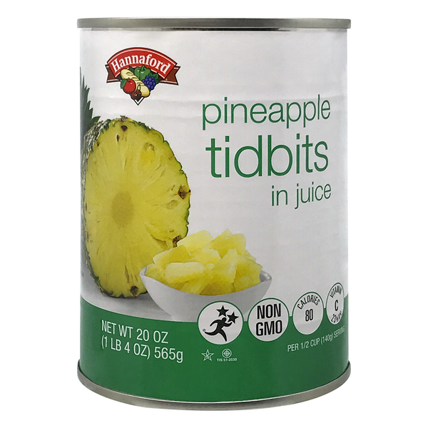 Hannaford Pineapple Tidbits in Juice