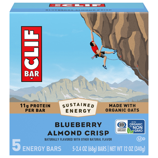 CLIF Blueberry Almond Crisp Energy Bar - 5 ct