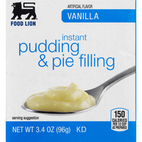 Food Lion Instant Pudding & Pie Filling Vanilla