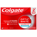 Colgate Optic White Advanced Whitening Sparkling White Toothpaste - 2 ct