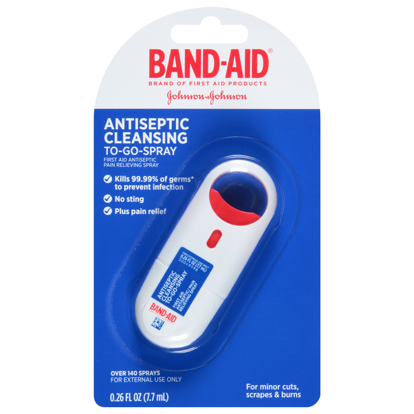 Save on BandAid Antiseptic Cleansing ToGoSpray Order Online Delivery