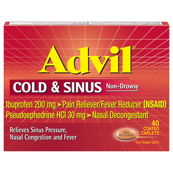 Advil Cold & Sinus Non Drowsy Coated Caplets