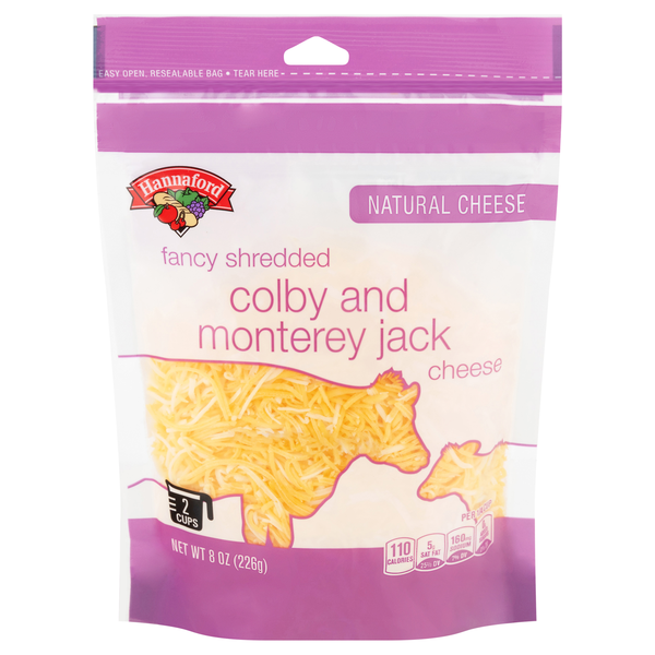 Hannaford Natural Colby & Monterey Jack Fancy Shredded Cheese