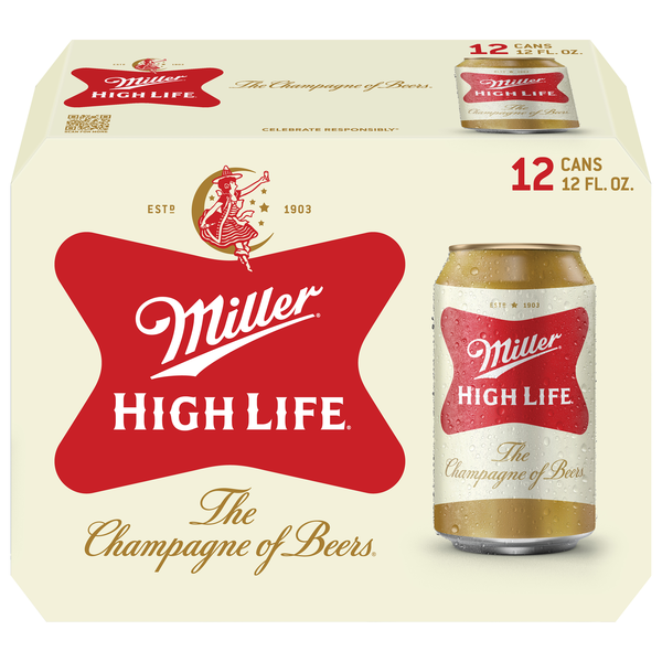 Miller High Life Beer - 12 pk