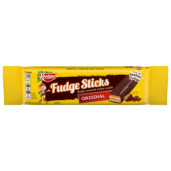 Save on Keebler Fudge Shoppe Fudge Sticks Fudge Covered Creme Wafers