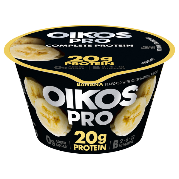 Oikos PRO 20g Protein Banana Cultured Ultra-Filtered Milk Yogurt Cup