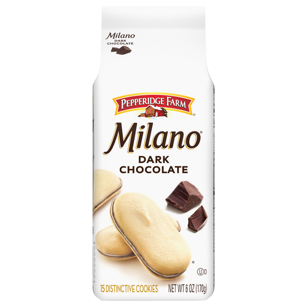 Save on Pepperidge Farm Milano Dark Chocolate Sandwich Cookies