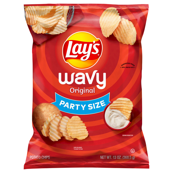 Lay's Original Wavy Potato Chips Party Size