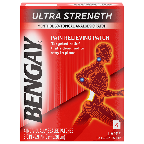 BENGAY Pain Relieving Patch Ultra Strength Large