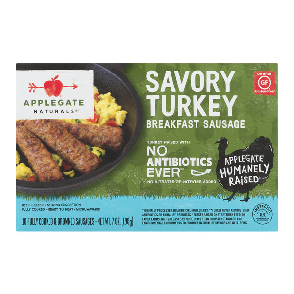 Save on Applegate Naturals Savory Turkey Breakfast Sausage 10 ct