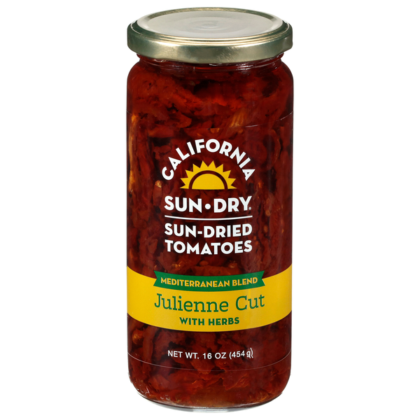 California Sun-Dry Julienne Cut Sun-Dried Tomatoes with Herbs