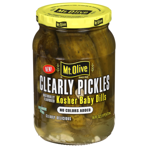 Mt. Olive Clearly Pickles Kosher Baby Dills
