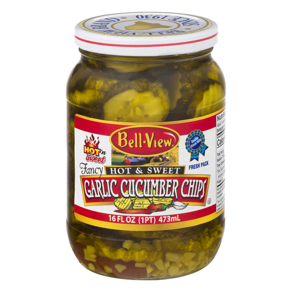 Bell-View Fancy Hot & Sweet Garlic Cucumber Chips
