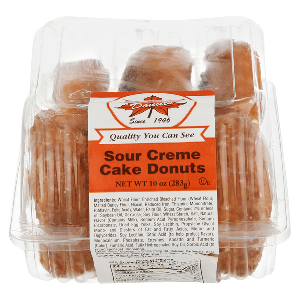 Maple Sour Creme Cake Donuts - 6 ct