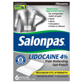 Salonpas Unscented Lidocaine Pain Relieving Gel-Patch