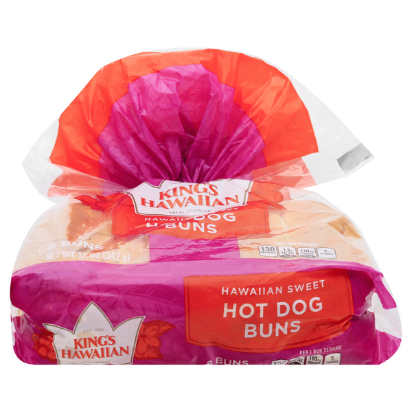Save on King's Hawaiian Sweet Hot Dog Buns 8 ct Order Online Delivery